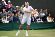 Filip Krajinovic at the 2022 Wimbledon Championships.